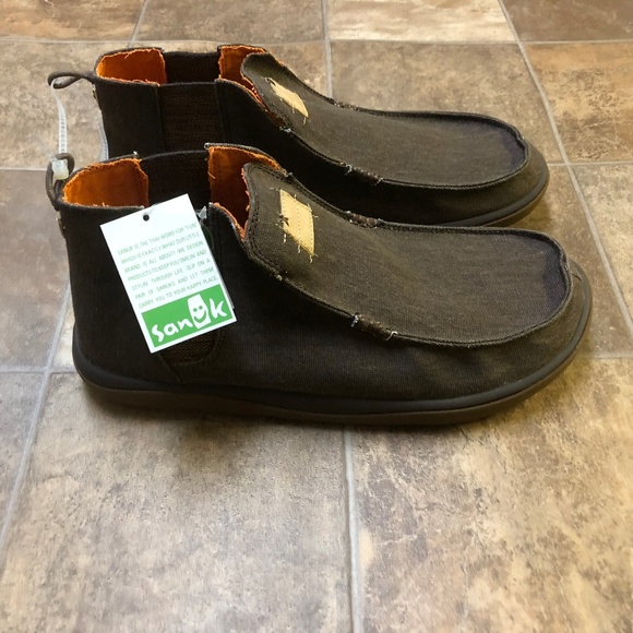 sanuk mens leather shoes